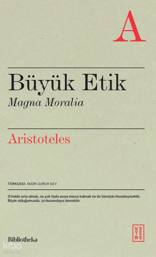 Büyük EtikMagna Moralia - 1