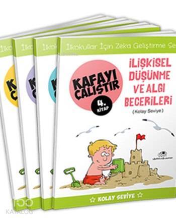 Kafayı Çalıştır Seti (4 Kitap) Zekâ Geliştirme Seti, Kolay Seviye, 5 - 7 Yaş - 1
