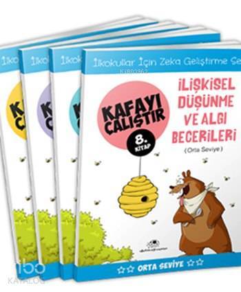 Kafayı Çalıştır Seti (4 Kitap) Zekâ Geliştirme Seti, Orta Seviye, 6 - 8 Yaş - 1