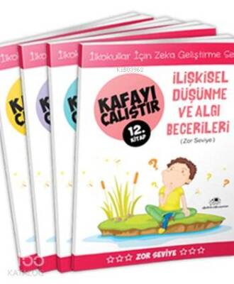 Kafayı Çalıştır Seti (4 Kitap) Zekâ Geliştirme Seti, Zor Seviye, 7 - 9 Yaş - 1