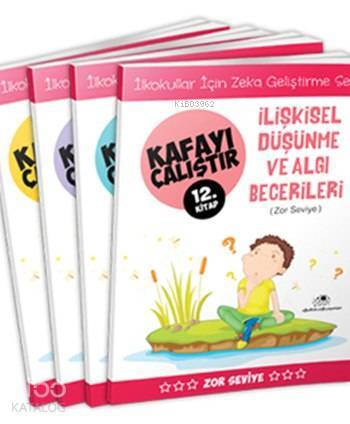Kafayı Çalıştır Seti (4 Kitap) Zekâ Geliştirme Seti, Zor Seviye, 7 - 9 Yaş - 1