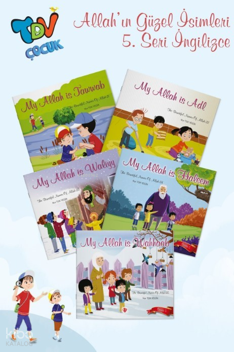 The Beautiful Names Of Allah (Allah’ın Güzel İsimleri 5.seri 5 Kitap) İngilizce - 1
